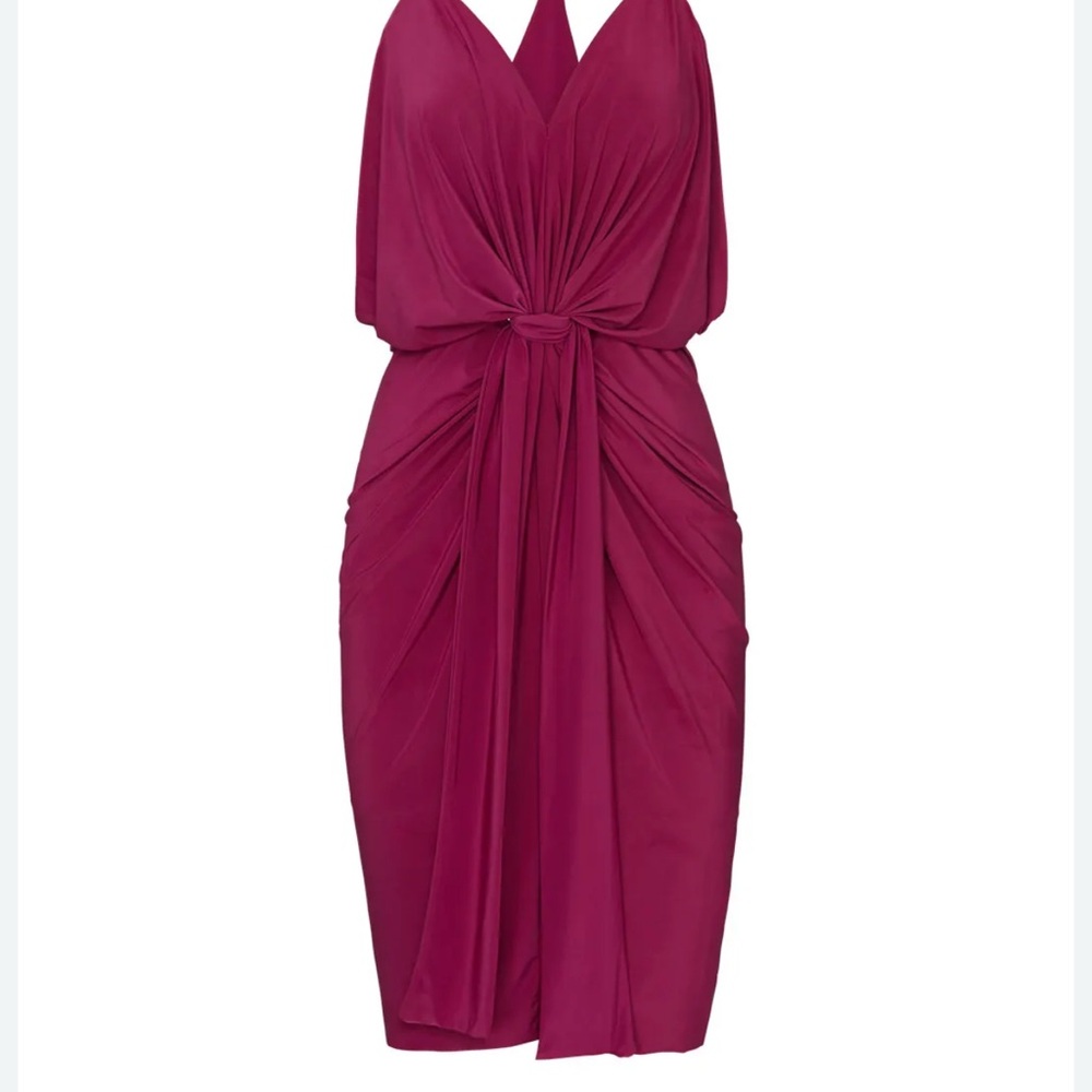MISA Los Angeles Domino Dress Hot Pink